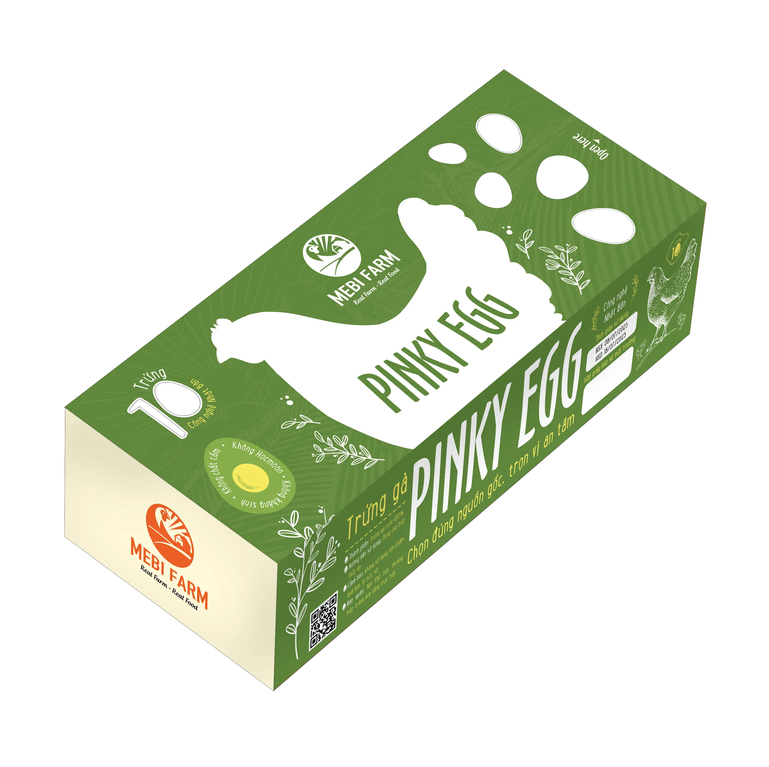 Hộp trứng gà Pinky Egg 10 quả | Arobid